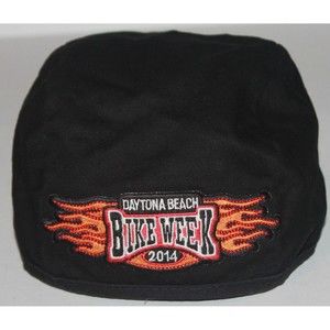 BSX Daytona Beach Bike Week 2014 Flame Skull Cap One Size
